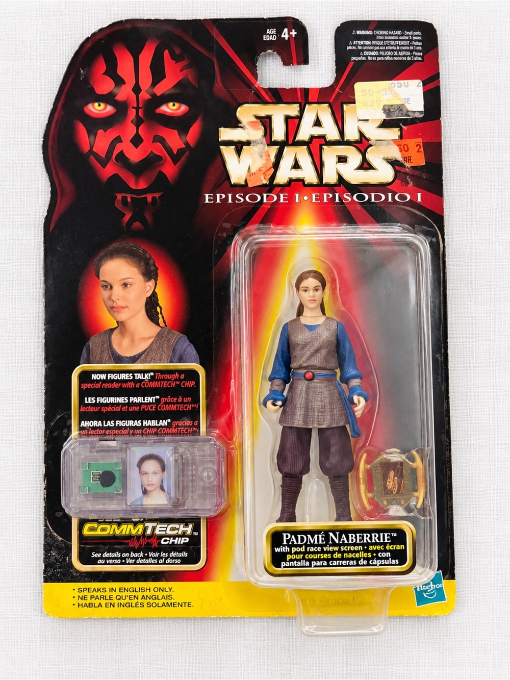 Vintage 1999 Star Wars Episode I Padmé Naberrie CommTech Figure Sealed